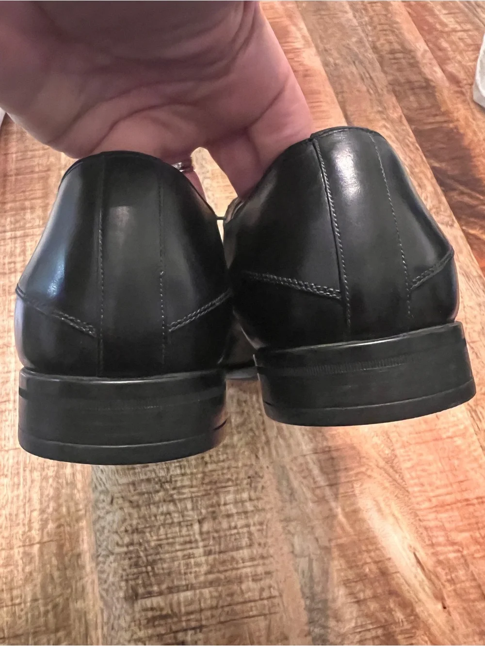 Bally Lantel Men’s Black Leather Derby Dress Shoes Swiss Made Size US 12